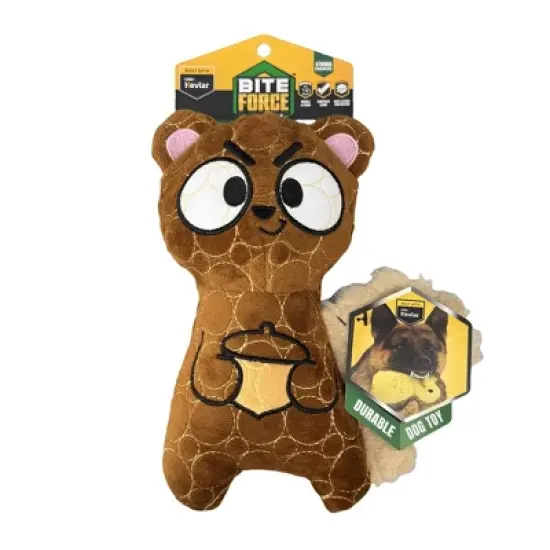 Bite Force Built with Kevlar Tough Squirrel Dog Plush Toy image {8}