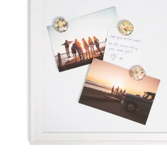 U Brands 6ct Round Glass Magnets - Precious Petals: Strong Fridge & Locker Accessories, Multi-Colored, 600Gs Capacity image {3}