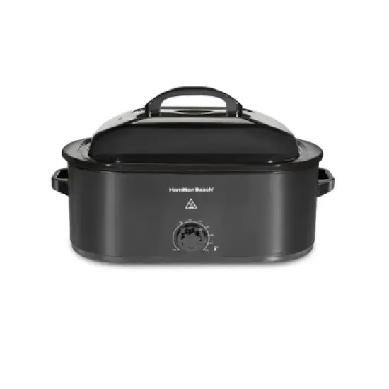 Hamilton Beach 20Qt Roaster Oven 32210: Metal, 3 Settings, 1450W, Bakes & Roasts, Hand Wash, Black, Slow Cooker Function image {8}
