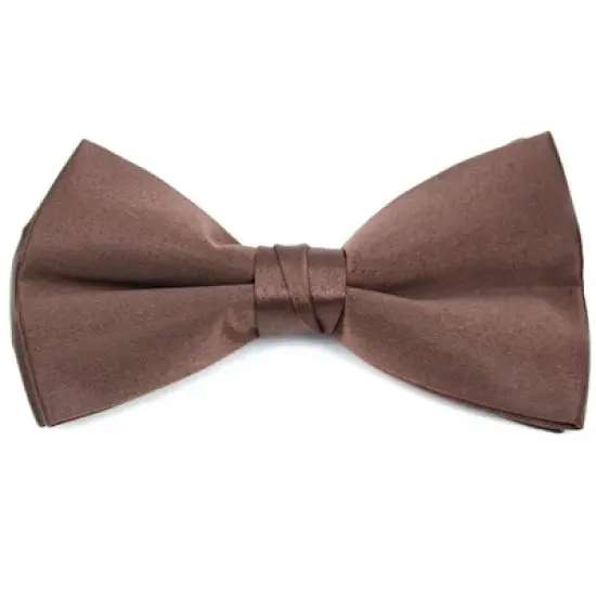 Men's Pre-tied Clip On Bow Tie - Formal Tuxedo Solid Color image {10}