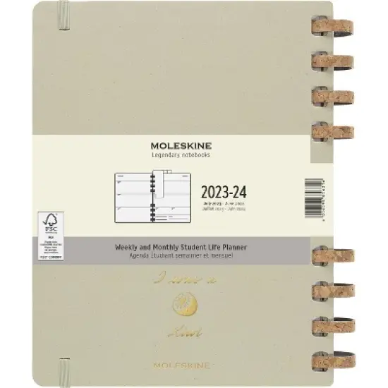 Moleskine 2023-24 Academic Spiral Planner 8"x9.25" Kiwi image {10}