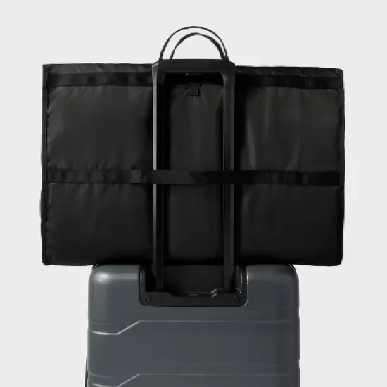 Large Garment Bag Black - Open Story&trade;️: Solid, Water-Resistant, Lightweight Luggage image {2}