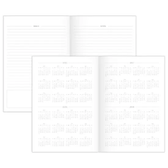 Sugar Paper Essentials 2025-2027 Monthly Planner 7.25"x5" Black Swiss Dot image {1}