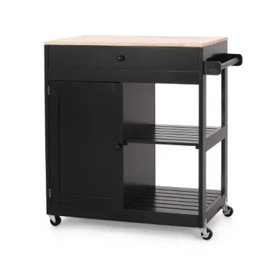 Telfair Kitchen Cart with Wheels - Christopher Knight Home image {4}