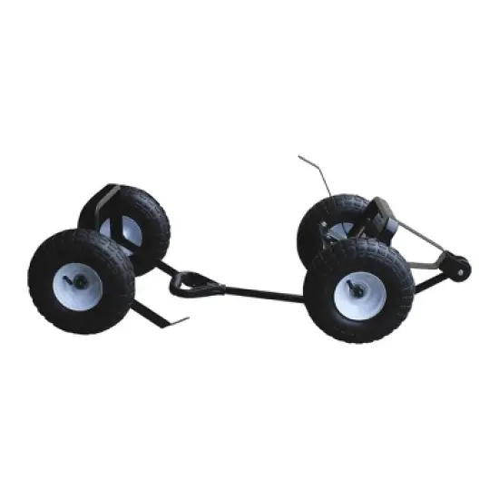FARM-TUFF Undercarriage Kit with 4" x 10" Pneumatic Tires, Black image {1}