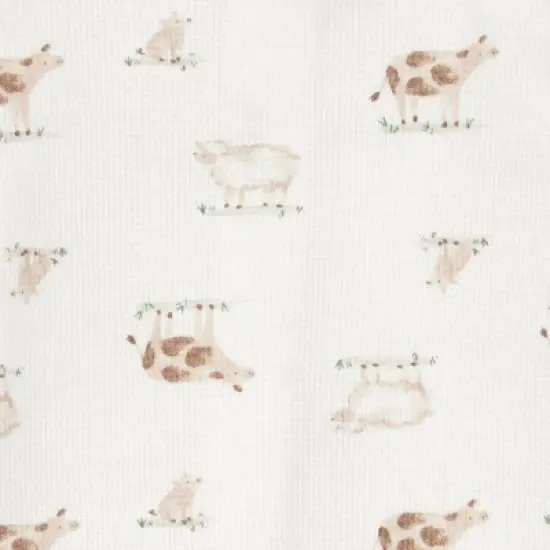Carter's Just One You&reg; Baby Farm Animals Sleep N' Play - Cream image {2}