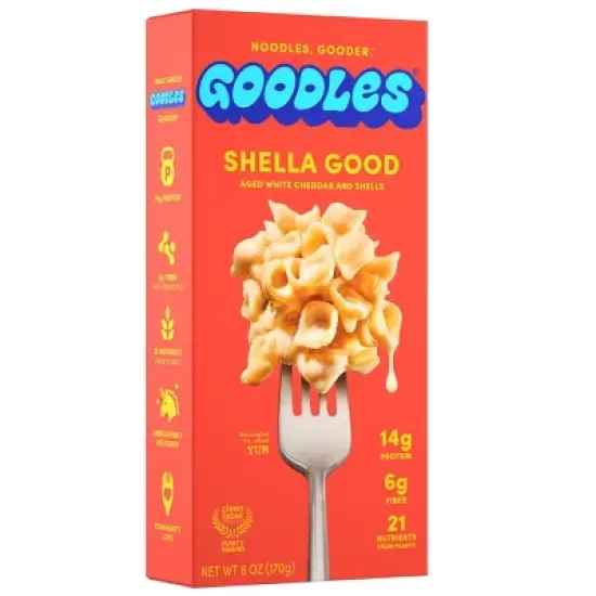 Goodles Shella Good Aged White Cheddar Protein Mac & Cheese  - 6oz image {4}