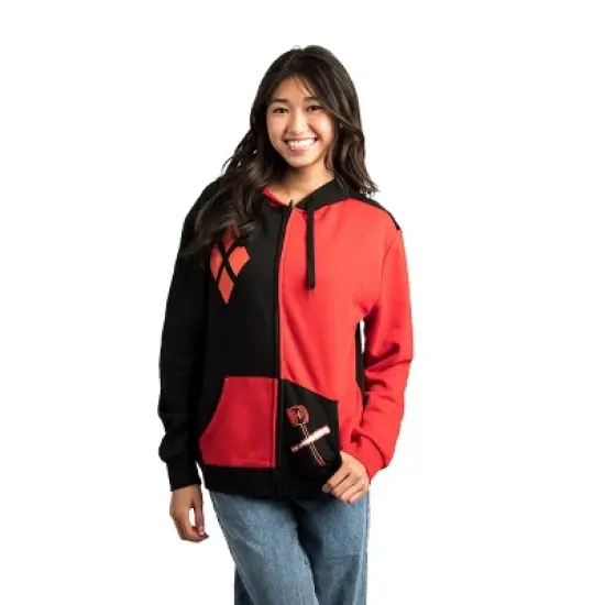 DC Comics Harley Quinn Adult Zip-Up Hoodie image {4}