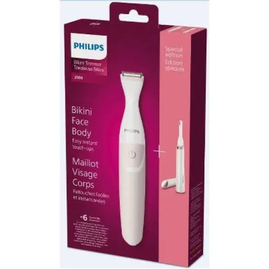 Philips Women's Rechargeable Electric Trimmer Bundle Kit - BRT387/90 image {1}
