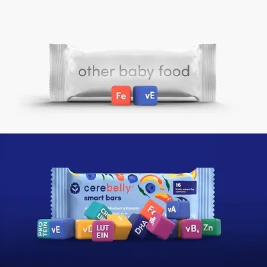 Cerebelly Organic Blueberry Banana Sweet Potato Smart Snack Bars - 4.2oz/5pk image {2}