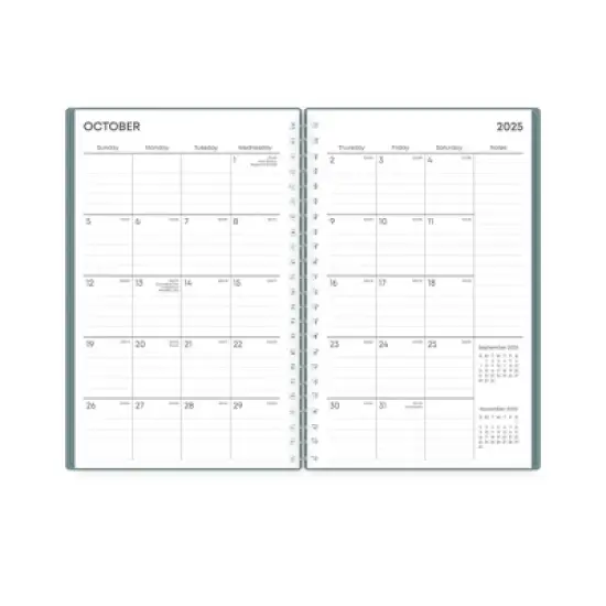 Blue Sky Weekly/Monthly Planning Calendar 5"x8" Alpine Green image {5}