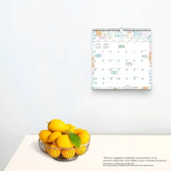 Plato 2023-2024 Wall Calendar 12"x12" Seaside Currents image {4}