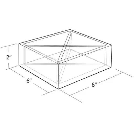 Azar Displays 6" Square Tray Four Compartment Desk Organizer image {3}