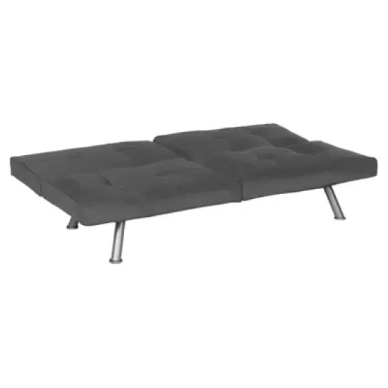 Contempo Microsuede Upholstered Convertible Futon Charcoal - Dorel Home Products image {2}