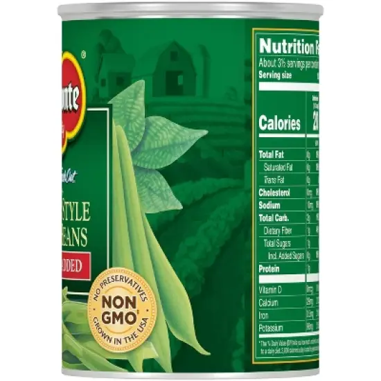 Del Monte No Salt Added French Style Green Beans - 14.5oz image {1}