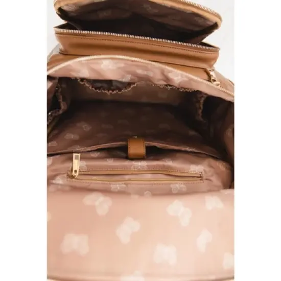 Vegan Leather Diaper Bag | Melted Chocolate | Charlie Lou Baby image {11}