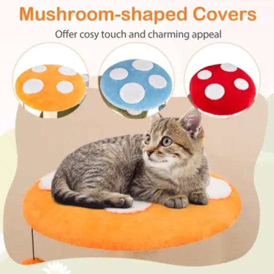 Costway Cute Mushroom Cat Tree Multi-level Cat Tower w/ Sisal Scratching Posts for Indoor Kittens & Cats image {6}