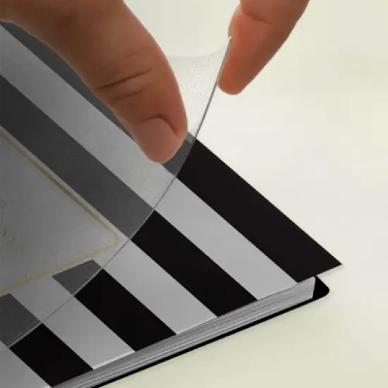 Blue Sky Day Designer Daily/Monthly Planning Calendar 8"x10" Rugby Stripe Black Frosted image {13}