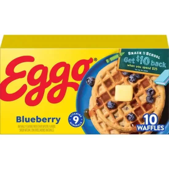 Eggo Frozen Waffles Blueberry - 12.3oz/10ct image {10}