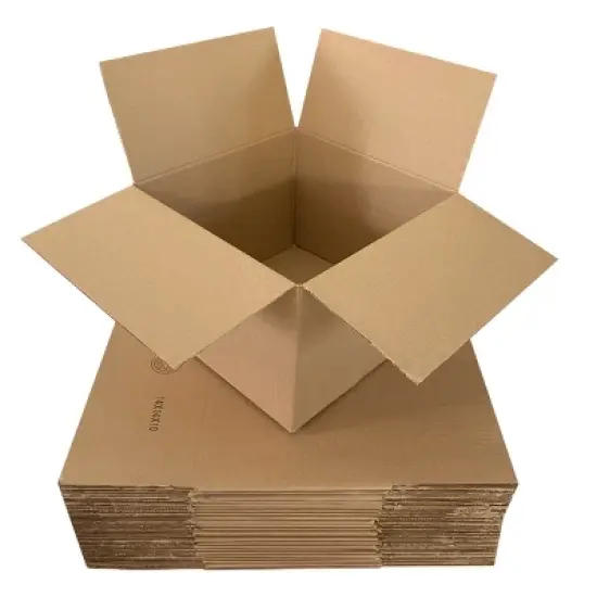 UOFFICE Pack of 25 Wholesale Corrugated Boxes 12" x 8" x 6" image {2}