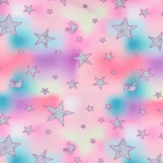 Barbie Girls' Dream Team Characters Unicorn Sleep Pajama Dress Nightgown Pink image {4}