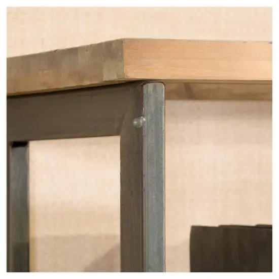 Perth 68.5" 5-Shelf Industrial Bookcase Antique - Christopher Knight Home image {3}