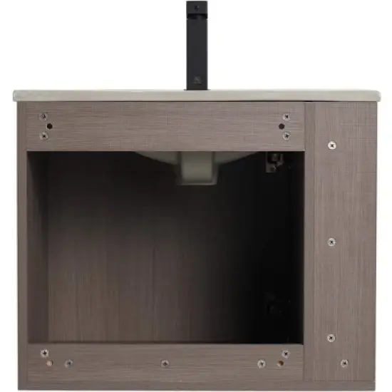 Fine Fixtures Elmridge Modern Bathroom Vanity with White Ceramic Sink image {11}