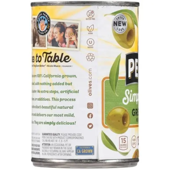 Pearls Green Ripe Medium Pitted Olives - 6oz image {2}