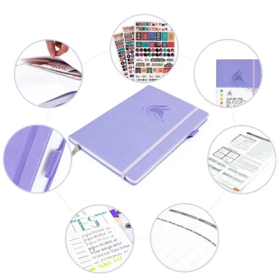 Undated Budget Planner 5.5"x8.25" Lavender - Clever Fox image {1}