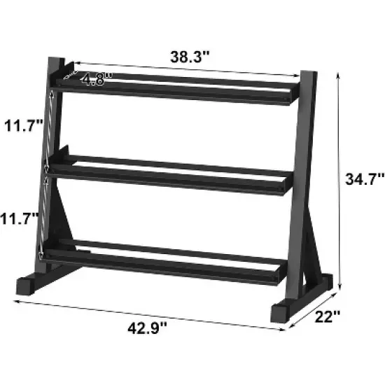 Rubber Coated Hex Dumbbell Weight Set, Multiple Sizes Exercise & Fitness Dumbbells,550LB Set, 5-50Lbs Pairs for Muscle Toning, Strength Building image {2}