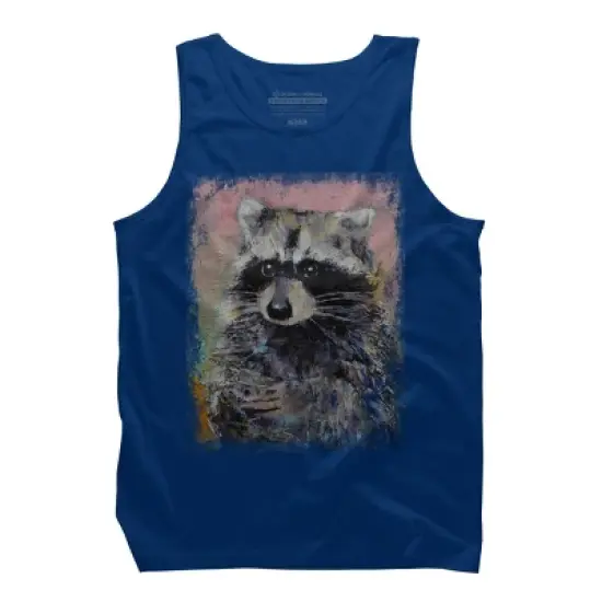Men's Design By Humans RACCOON By creese Tank Top image {4}
