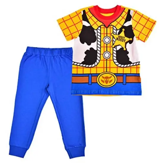 Disney Boy's 2-Pack Toy Story Roleplay Shirt and Jogger Pant Set for Kids image {5}