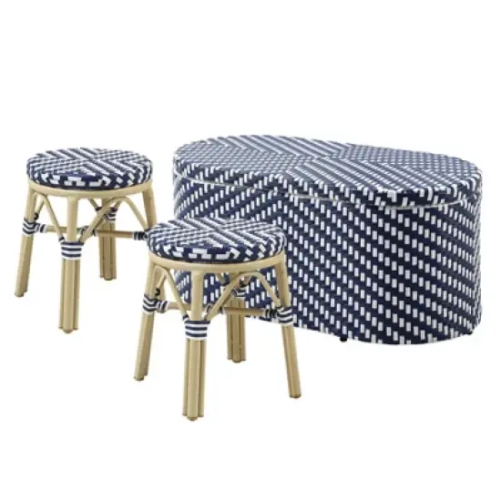 3pc Willa Aluminum & Wicker Patio Conversation Set - miBasics
 image {16}