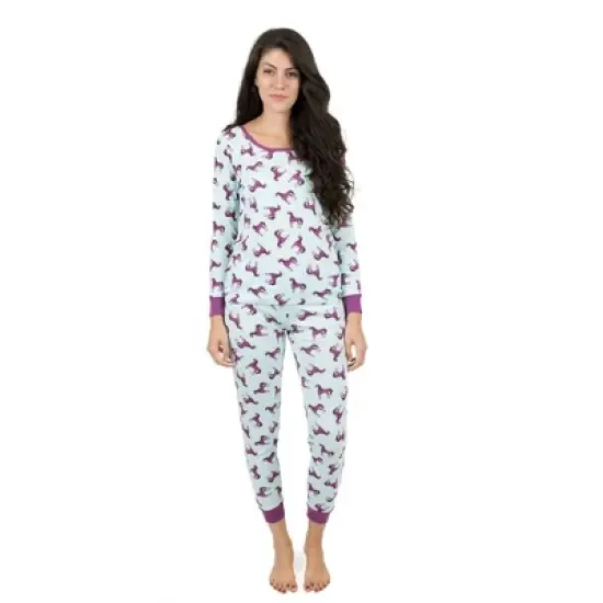 Leveret Womens Two Piece Cotton Pajamas image {7}