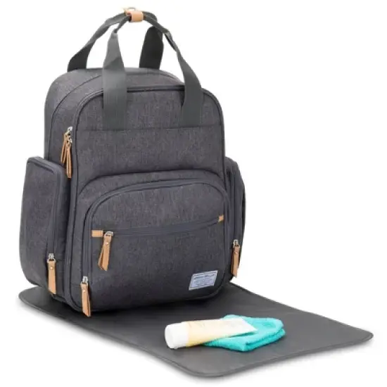 Eddie Bauer Canyon Summit Convertible Diaper Bag Backpack - Gray image {3}