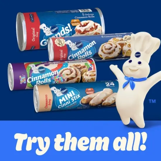 Pillsbury Cinnamon Rolls with Icing - 2pk/12.4oz Cans image {6}
