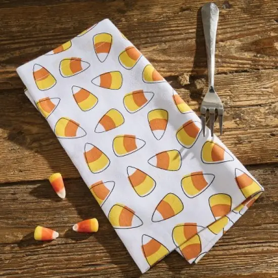 Split P Candy Corn Printed Napkin Set of 4 image {2}