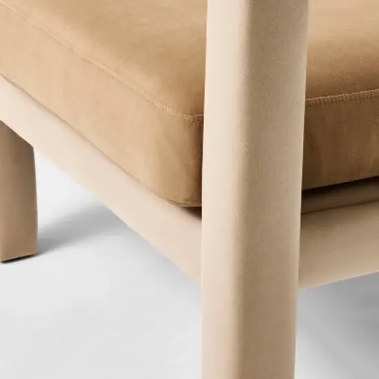 Upholstered Sculptural Accent Chair Brown - Threshold&trade; designed with Studio McGee image {4}