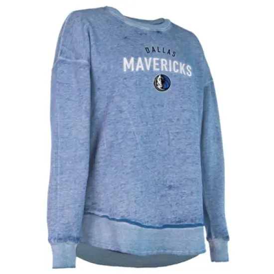 NBA Dallas Mavericks Women's Burnout Crew Neck Fleece Sweatshirt image {2}