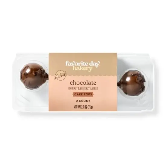 Chocolate Cake Pops - 2.7oz/2ct - Favorite Day&trade; image {3}