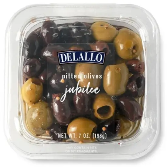 DeLallo Pitted Olives Jubilee in Oil - 7oz image {8}