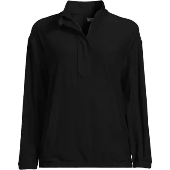Lands' End Women's Long Sleeve Performance Zip Front Popover image {4}