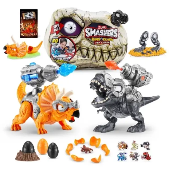 ZURU Smashers Dino Island T-Rex Battles Surprise Mini Figures image {1}