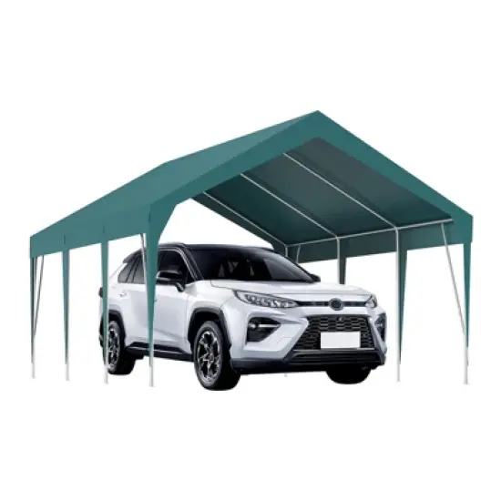 Heavy Duty Carport Outdoor Car Canopy UV Resistant Waterproof Party Tent All-Season Portable Garage Gazebo Shelter for Car, Storage Shed image {7}