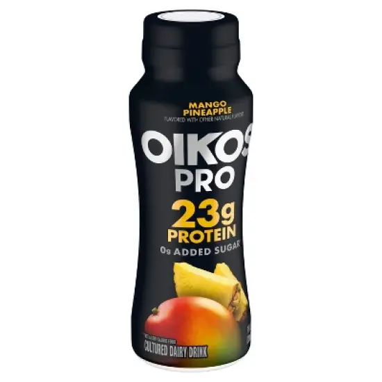 Oikos Pro Fat Free Mango Pineapple Cultured Dairy Drink - 23g Protein 7 fl oz image {1}