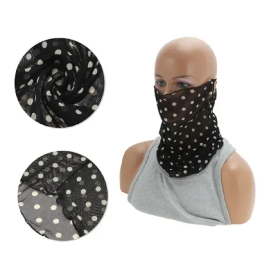 Unique Bargains Polka Dots Earloop Neck Gaiter 1 Pc image {3}