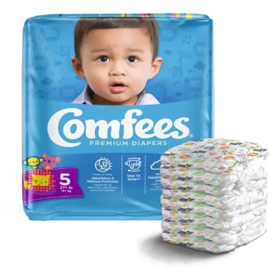Comfees Premium Baby Diapers with Total Fit System for Boys & Girls image {8}