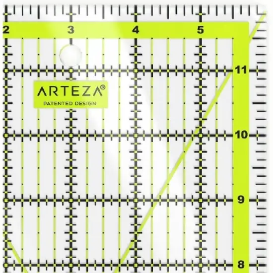 Arteza Acrylic Quilter Ruler, 6"x12" image {2}