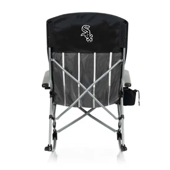 MLB Chicago White Sox Outdoor Rocking Camp Chair - Black image {1}