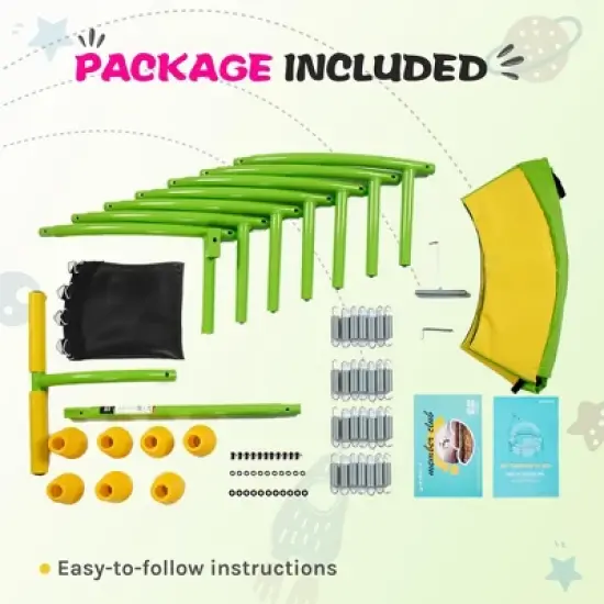 UNISOAR 36 Inch Indoor Trampoline for Kids Toddler Trampoline with Upgraded 2.0mm Steel Pipe and Handlebar - Mini Indoor Trampoline for Kids Age 3 Up image {6}